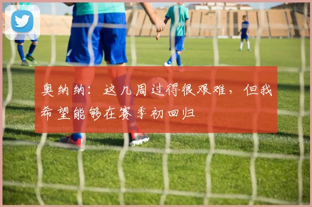 奥纳纳：这几周过得很艰难，但我希望能够在赛季初回归
